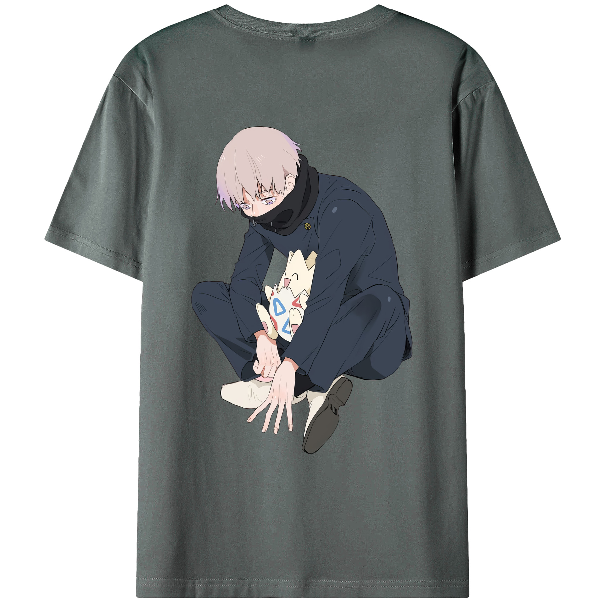 （画像用） 呪術廻戦 Jujutsu Kaisen 綿100％ メンズ半袖Tシャツ（バックプリント） 通気性